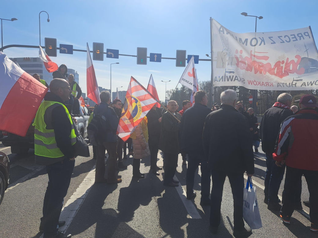 Protest rolników w Krakowie. 20.03.2024