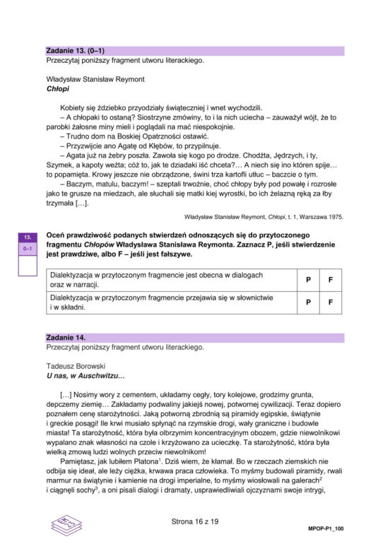 Próbna matura 2026: polski. Arkusze CKE, pytania i odpowiedzi z języka polskiego [4.03.2026]