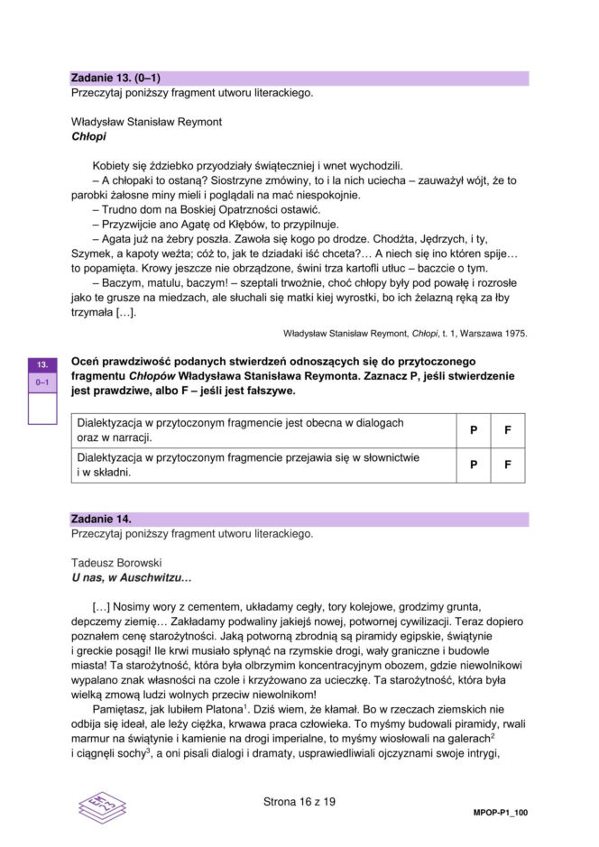 Próbna matura 2026: polski. Arkusze CKE, pytania i odpowiedzi z języka polskiego [4.03.2026]