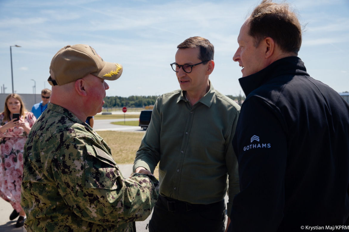 Wizyta premiera Mateusza Morawieckiego w Bazie Tarczy Antyrakietowej w Redzikowie