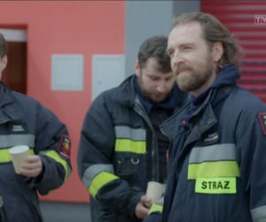 Remiza odc. 9. Robert (Ziemowit Wasielewski), Paweł (Mateusz Dymidziuk), Tomasz (Łukasz Oleś)
