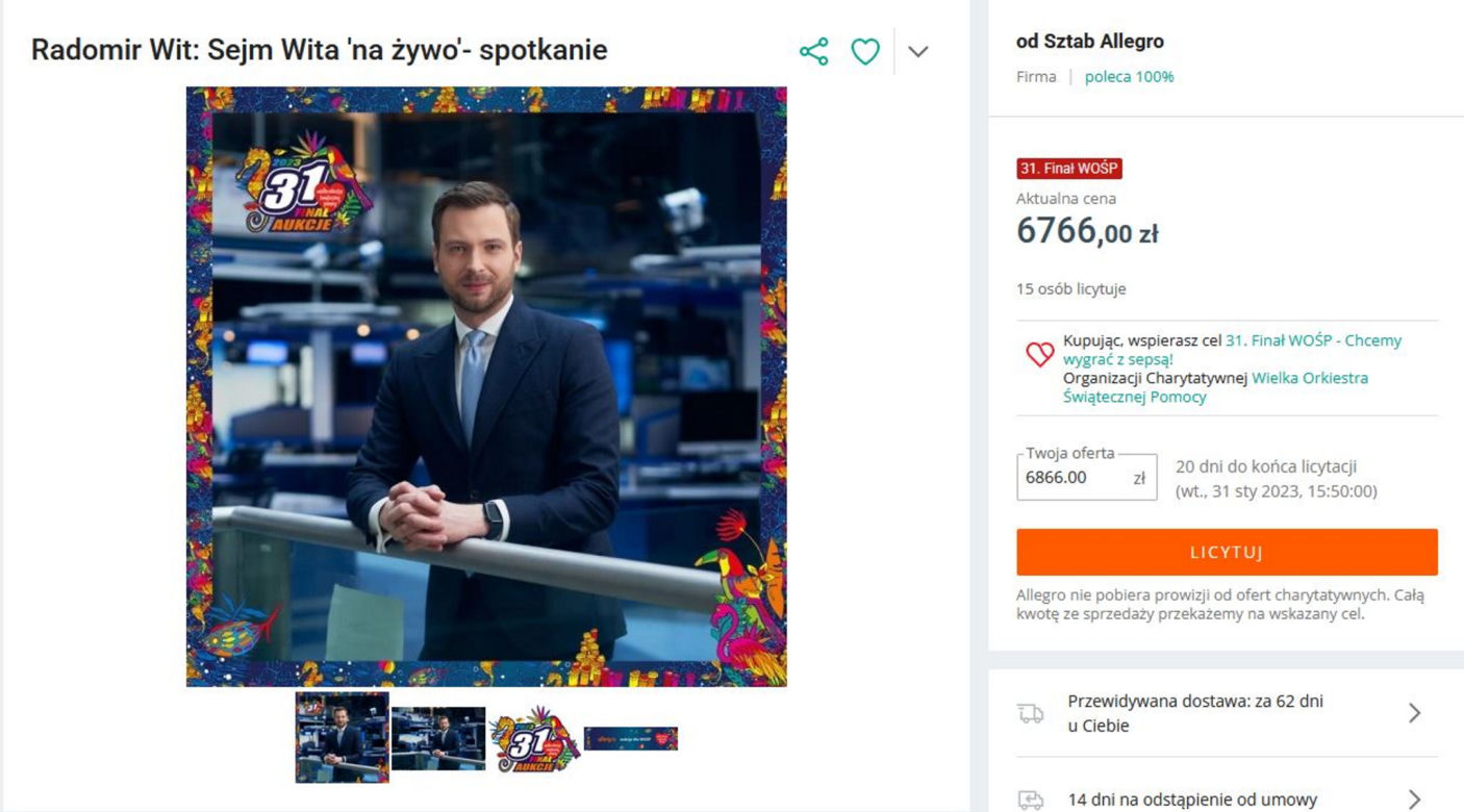 Dziennikarze TVN wspierają WOŚP