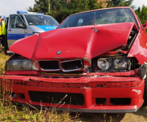 Sokółka. Naćpany kierowca bmw bez prawka wjechał w audi [ZDJĘCIA]