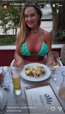 Agnieszka Kotońska na wakacjach