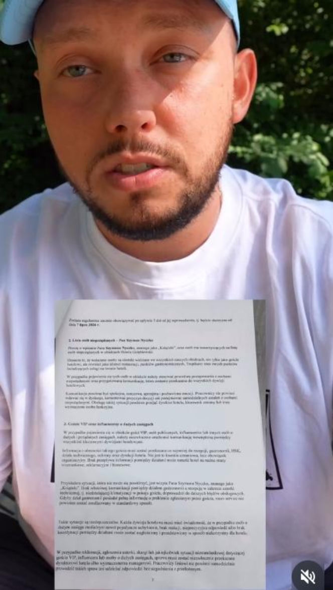 Książulo usłyszał, że ma zakaz wstępu do hotelu Gołębiewski. Spotkał się z właścicielem