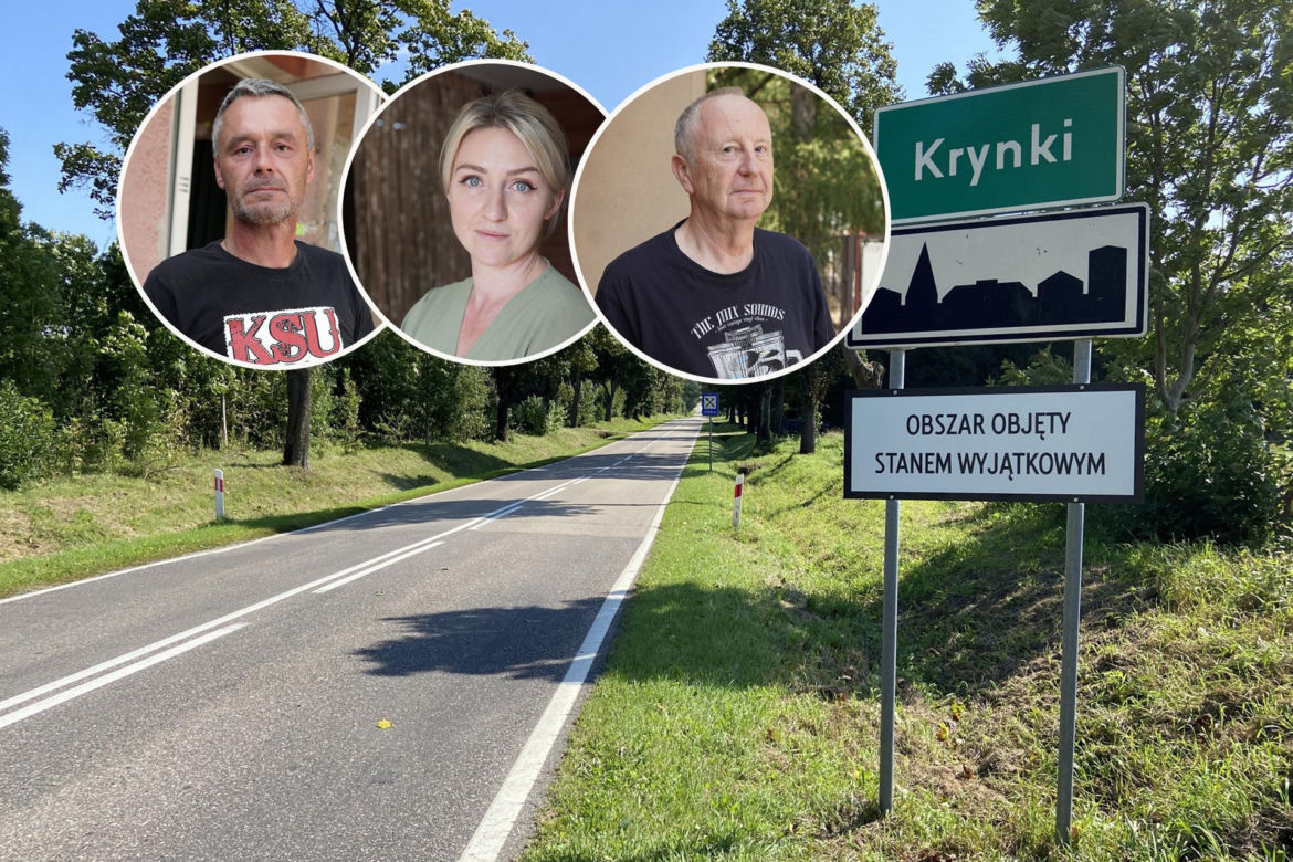 Mieszkańcy Krynek przy granicy z Białorusią z niepokojem patrzą w górę