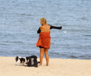 Na plaży już jesień