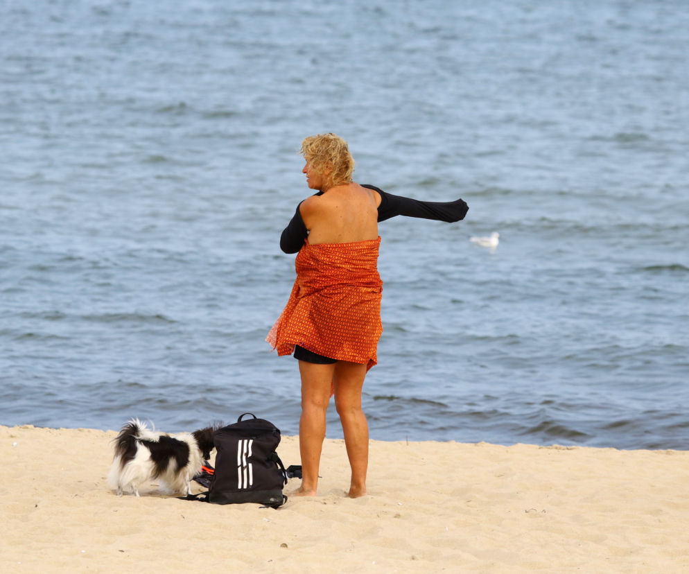 Na plaży już jesień