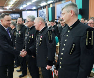 Bełchatów: Prezydent Andrzej Duda z wizytą u górników