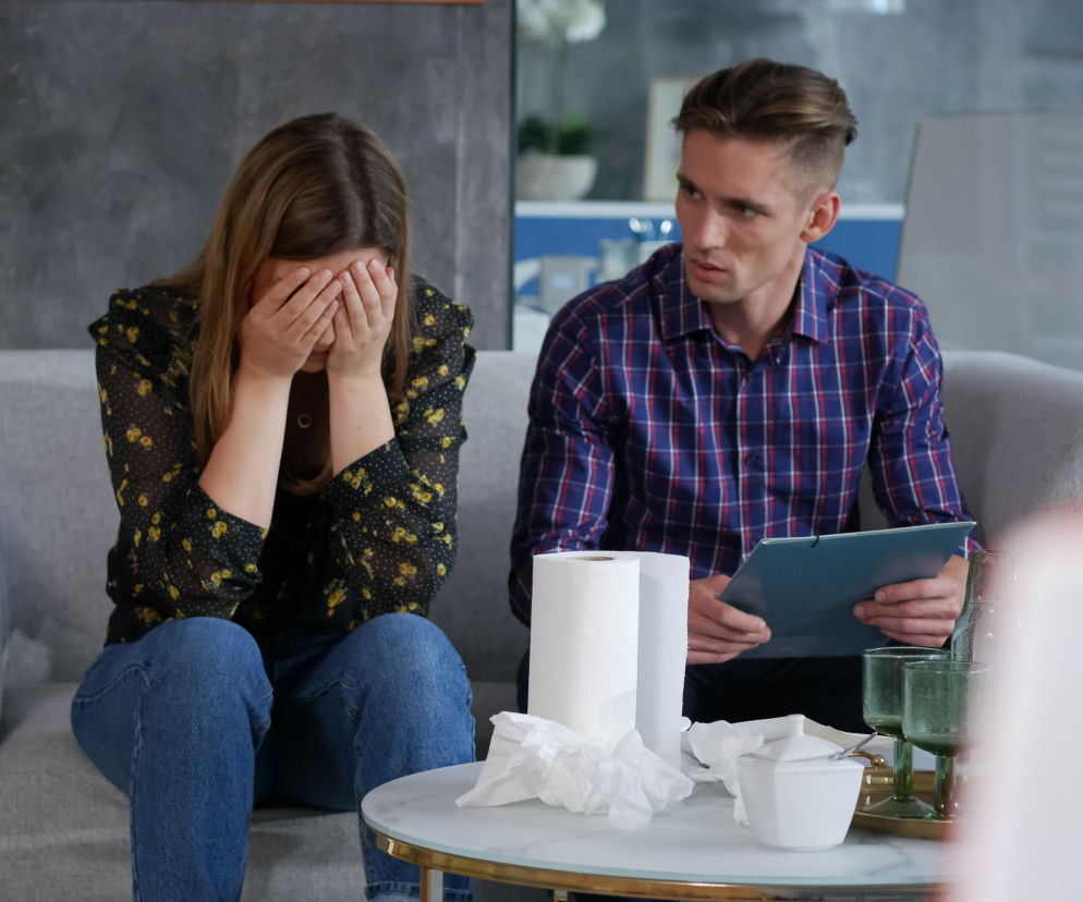 Pierwsza miłość. Oskar (Filip Gurłacz), Kalina (Magdalena Wieczorek)