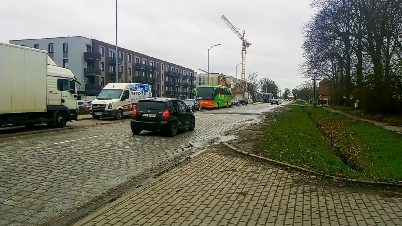 Ulica Cukrowa w Szczecinie to prawdziwy koszmar kierowców