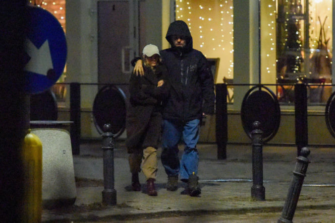 Agnieszka Kaczorowska i Marcin Rogacewicz na kolacji