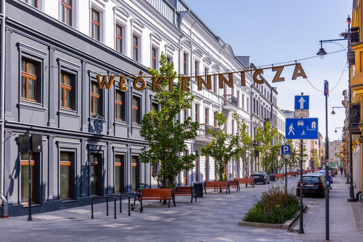 Ulica Włókiennicza w Łodzi w 2024 r.
