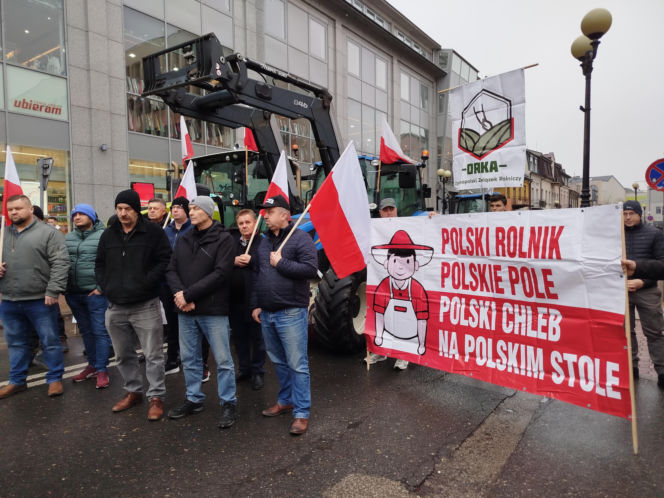 Rolnicy z regionu Siedleckiego protestowali w Siedlcach
