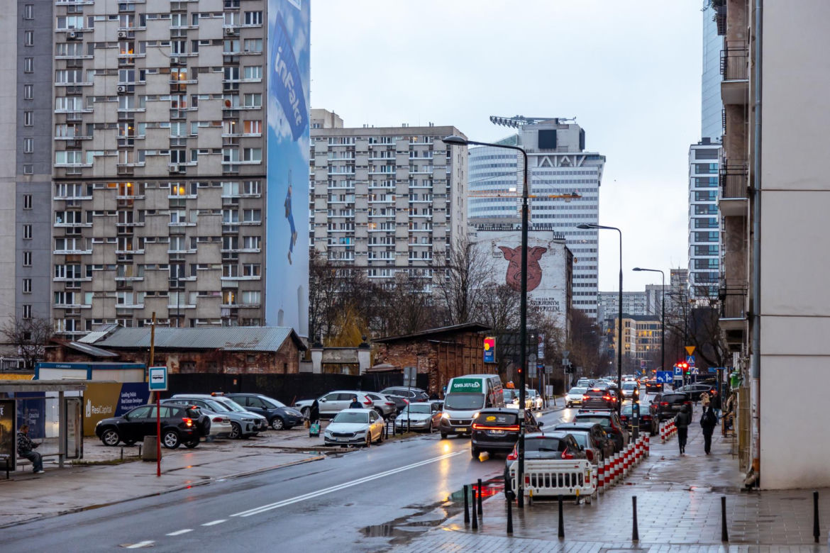 Ulica Grzybowska w Warszawie przed przebudową