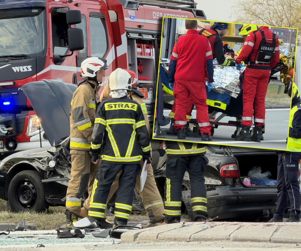 Koszmarna kraksa kilku aut pod Warszawą. Lądował śmigłowiec LPR