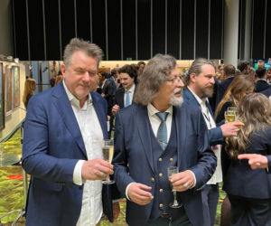 Kuzyn Kaczyńskiego pokazał swoje dzieła w Parlamencie Europejskim. Była premier wśród gości wystawy