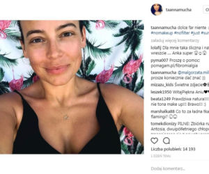 Anna Mucha topless na Instagramie