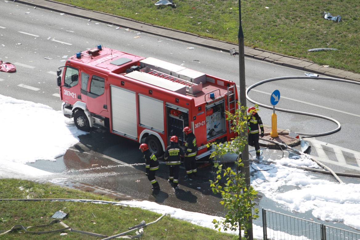 Wybuch auta z gazem spalił zywcem dwóch pracowników