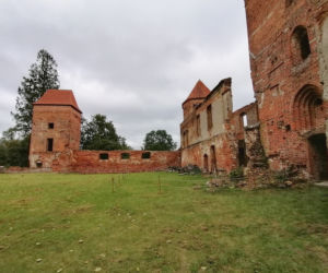 Pomarańczowi rowerzyści najechali zamek w Szymbarku