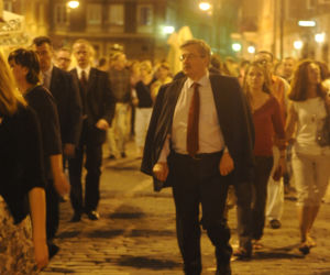 Bronisław Komorowski w kościele