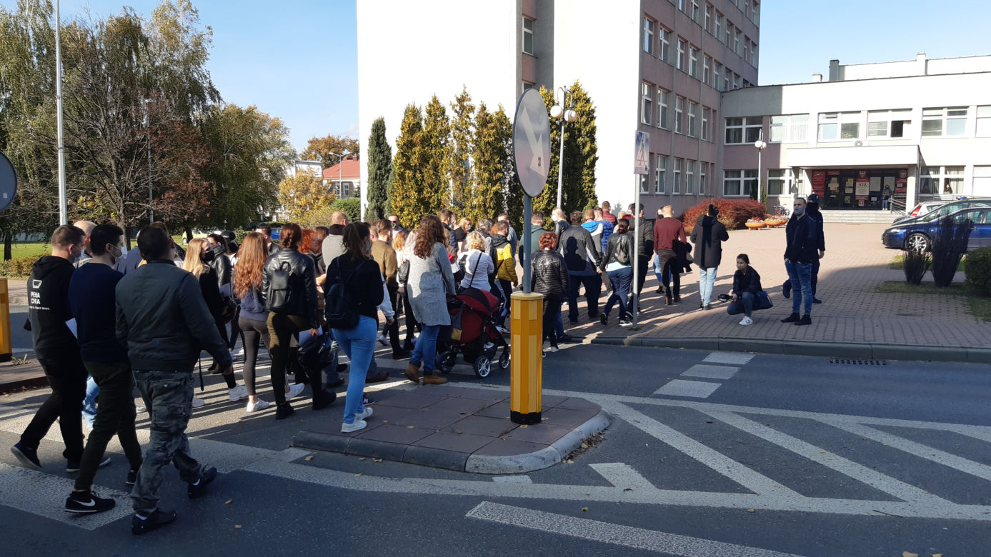 Blokada drogi w Tarnowie - protest