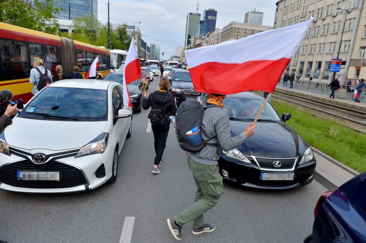 Protest przedsiębiorców w Warszawie