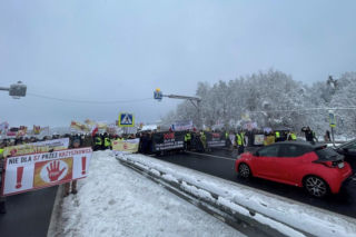 Mieszkańcy wyszli na ulice i zablokowali zakopiankę. Wszystko przez budowę drogi S7