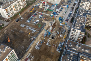 Budowa metra linii M2 na Chrzanowie w Warszawie