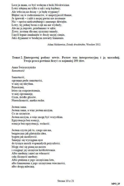 Matura 2021. Takie tematy były na maturze z języka polskiego w poprzednich latach. Co będzie na maturze 2021? 