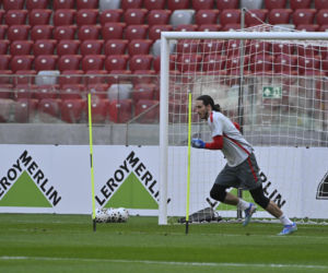 Trening reprezentacji Polski przed meczem ze Szwecją