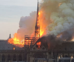 pożar katedry Notre-Dame w Paryżu (15.04.2019)