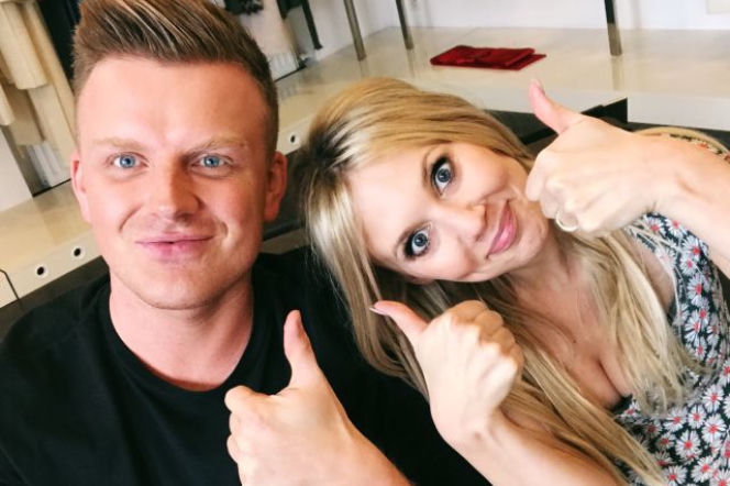 Selfie z gwiazdą. Kasia Moś i Adrian Nychnerewicz