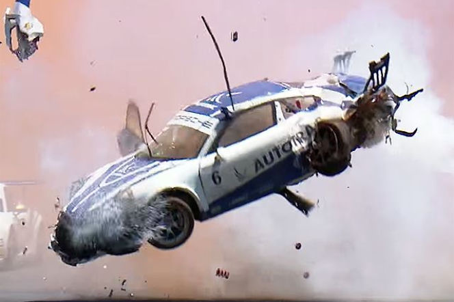 wypadek Porsche GT3 Cup