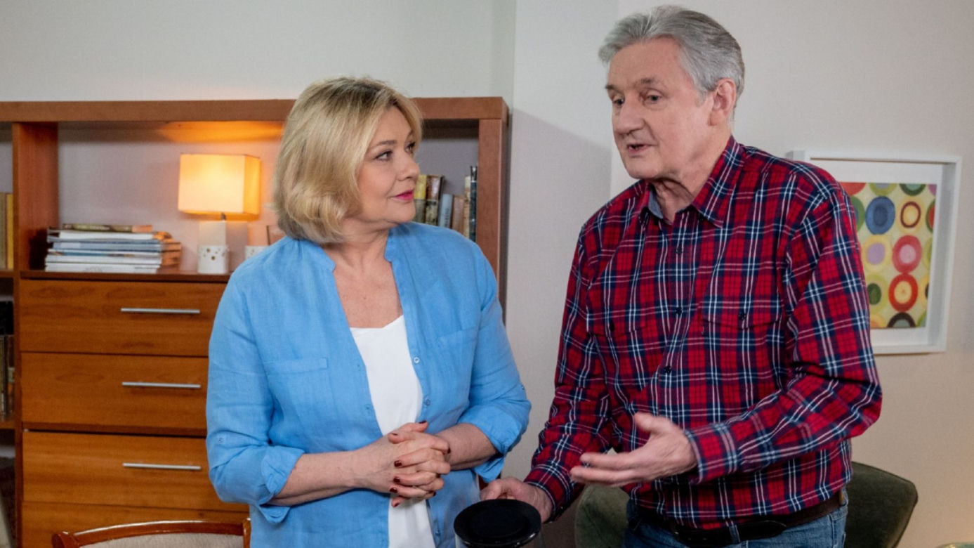Klan. Grażyna (Małgorzata Ostrowska-Królikowska), Leopold Kwapisz (Grzegorz Wons)