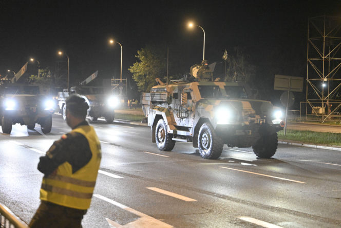 Nocna próba defilady wojskowej w Warszawie 2