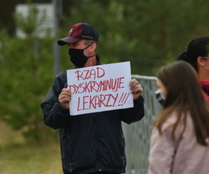 Protest na granicy polsko-niemieckiej w Lubieszynie