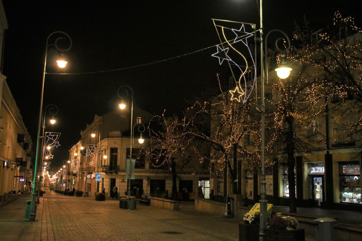 Kielce iluminacje świąteczne 2020