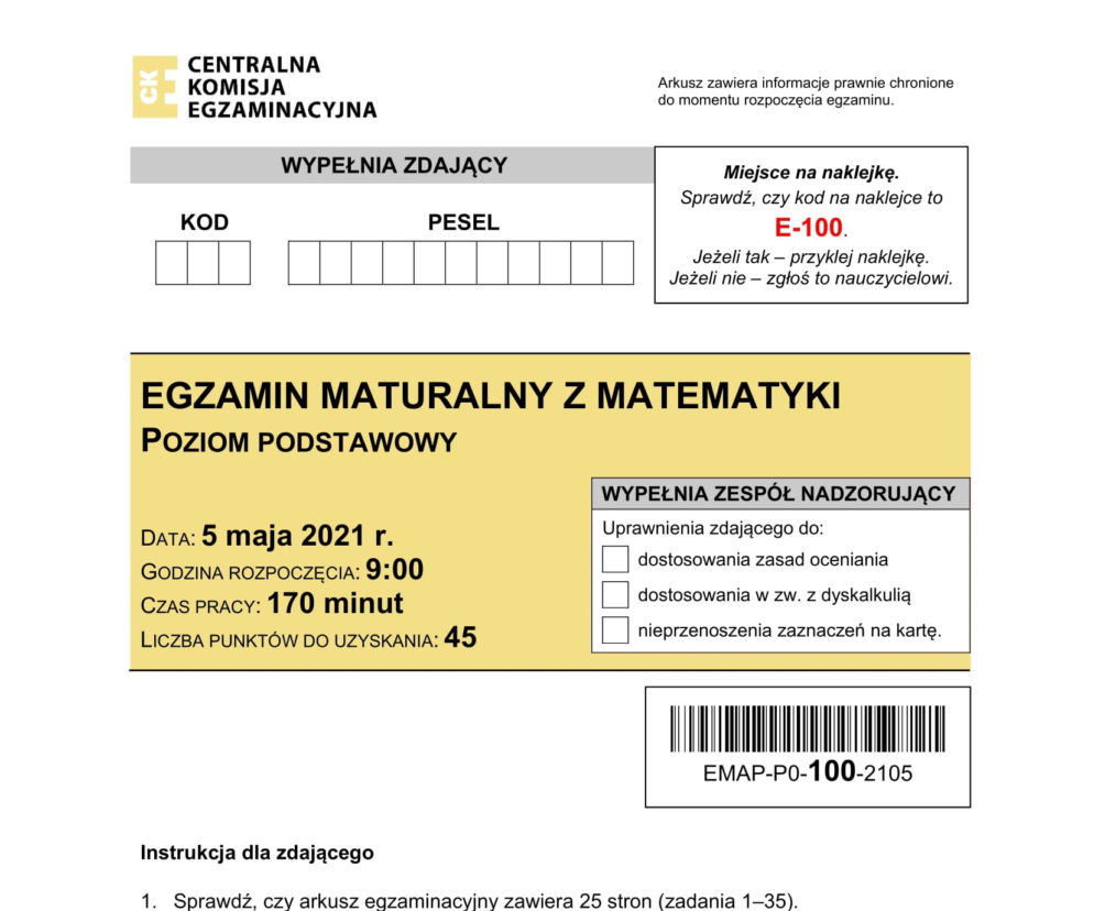 Matura poprawkowa 2021: przecieki