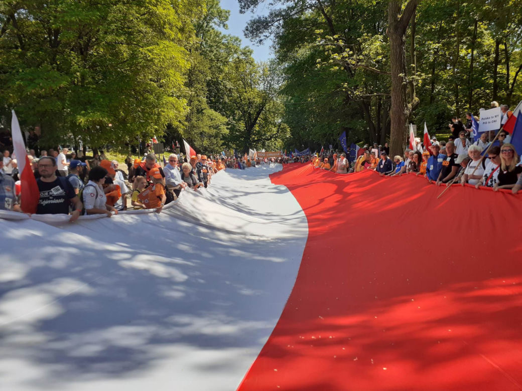 Marsz 4 czerwca w Warszawie - tłumy na ulicach stolicy!