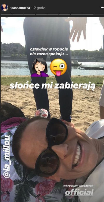 M jak miłość po wakacjach 2018. Anna Mucha (Magda) na planie