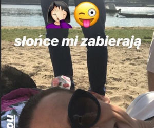 M jak miłość po wakacjach 2018. Anna Mucha (Magda) na planie
