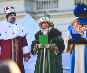 Karol i Marta Nawroccy na Orszaku Trzech Króli