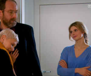 	Barwy szczęścia, odc. 2268: Iwona (Izabela Zwierzyńska), Marek (Marcin Perchuć), Krystyna (Hanna Bieluszko)