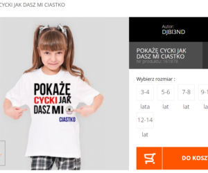 Skandaliczne ubrania dla dzieci