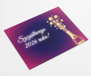 Minimalistyczne kartki noworoczne 2026