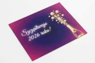 Minimalistyczne kartki noworoczne 2026