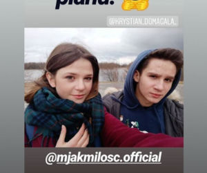 Ślub Uli  i Bartka w M jak miłość - kulisy, Mateusz (Krystian Domagała), Lilka (Monika Mielnicka)
