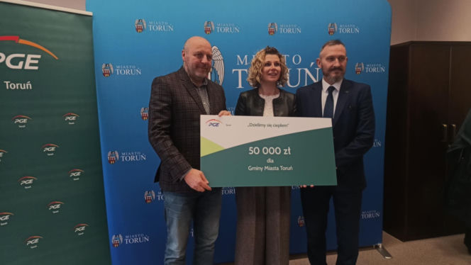 Podpisanie umowy władz miasta Torunia i PGE Toruń