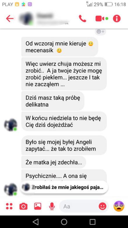 Nękana kobieta